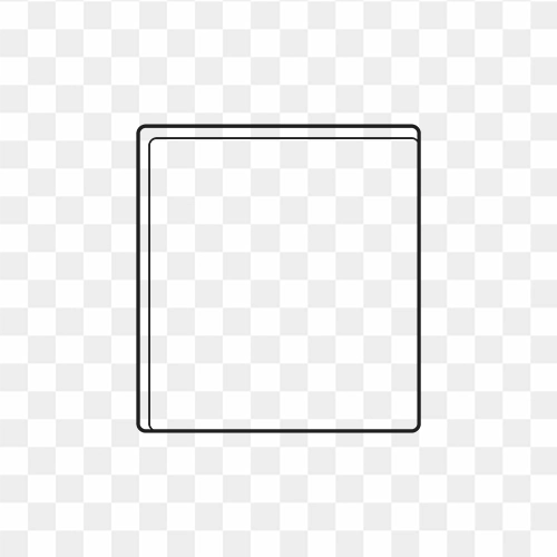 Black frame box design png